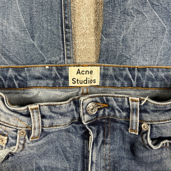 Acne Studios Row Fringe CLTVT Minimalist Casual Jeans Size 26/32 - Picture 2 of 8